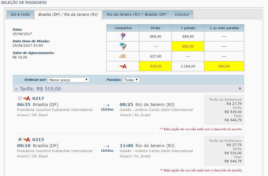 2.24. O Sistema realizará junto às companhias aéreas credenciadas a busca por bilhetes Ida e Volta e por bilhetes Trecho Único (somente ida), e apresentará o resultado nas respectivas abas da tela