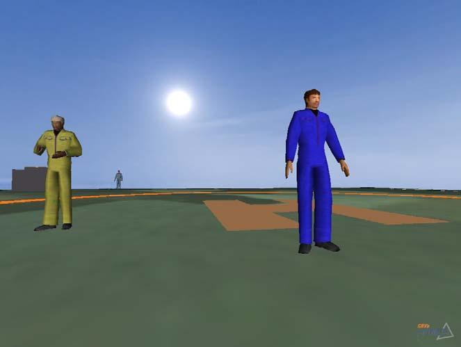 Figura 2: Visão panorâmica gerada pelo simulador.