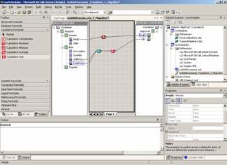 Mapping Editor de ligações de estruturas (esquemas) entre sistemas, possibilitando o mapeamento