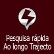 Toque em para obter uma lista de restaurantes ao longo do trajeto, próximos da sua posição atual ou da última posição conhecida.