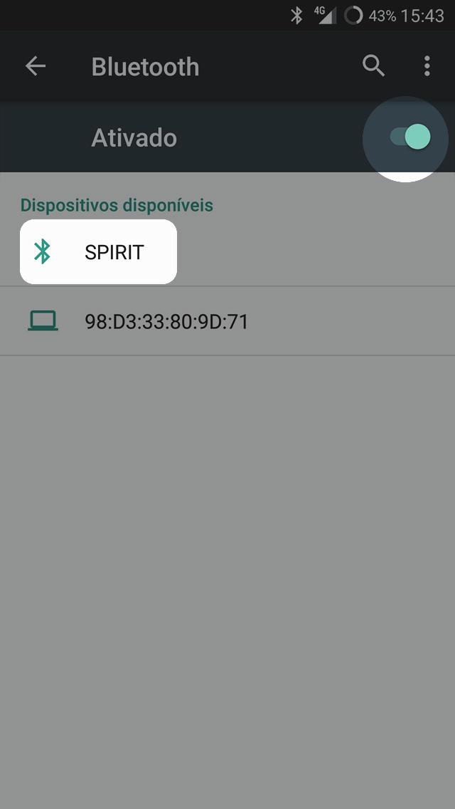 google.com/store/apps/details?id=com.thunkable.android. spirit.spirit_controle ou; buscar por Controle Spirit no aplicativo Google Play do seu dispositivo Android.