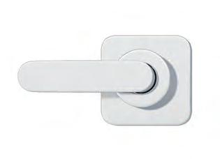 The lever locking system is innovative, without screw, cover and without recesses it avoids the