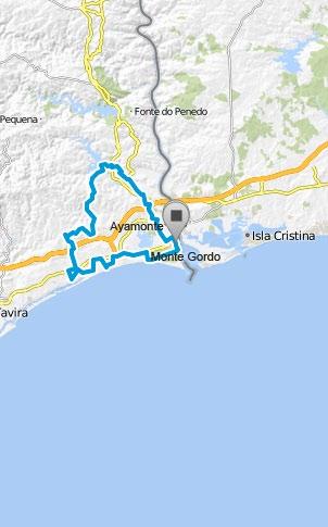 Primeiro percorremos o sereno Sapal de Castro Marim e seguimos para norte, passando por Monte Francisco e Junqueira, para chegarmos à Barragem do Beliche.