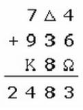 sistema de numeração decimal, mas faltam alguns algarismos, como pode ser observado.