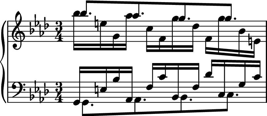 3.2.Métrica substituta Enquanto que a substituição da divisão do tempo ocorre dentro do tempo, a métrica substitura ocorre no nível do tempo ou de mútiplos tempos, resultando num conflito métrico.