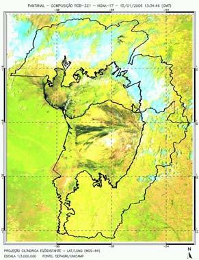 A água, em seu estado líquido, apresenta resposta espectral baixa e restrita à faixa entre 0,38 e 0,70 μm do espectro eletromagnético.