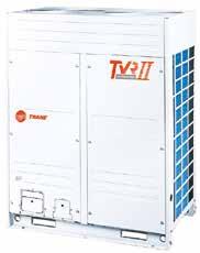Unidades Externas de Recuperação de Calor Modular - Compressores 100% Inverter TVR II Unidades Condensadoras 60Hz Opção de alimentação Elétrica: 380 V - 60 Hz Aquecimento e resfriamento simultâneos;