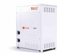 Unidades Externas Modulares Resfriadas a Água - Compressores 100% Inverter TVR II Opção de alimentação elétrica: 380 V - 60 Hz 220 V - 60 Hz 3 módulos de operação individual diferentes ou até 3