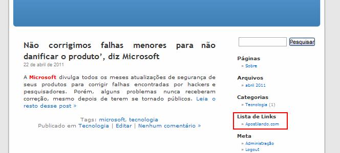 Como é um link externo marque a opção _blank, para que