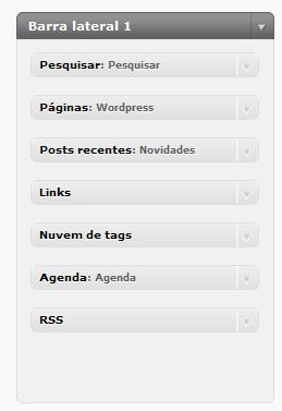 Menus Podemos criar menus em nosso site.