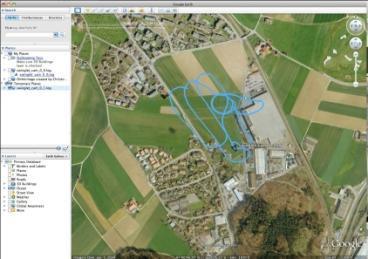 Visualização Google Earth Software externo