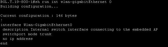 Se seu desenvolvimento consiste em vlan múltiplos ou em SSID, você deve ajustar a relação WLAN-GIG 0 como uma porta de tronco que permita os VLAN exigidos no roteador.