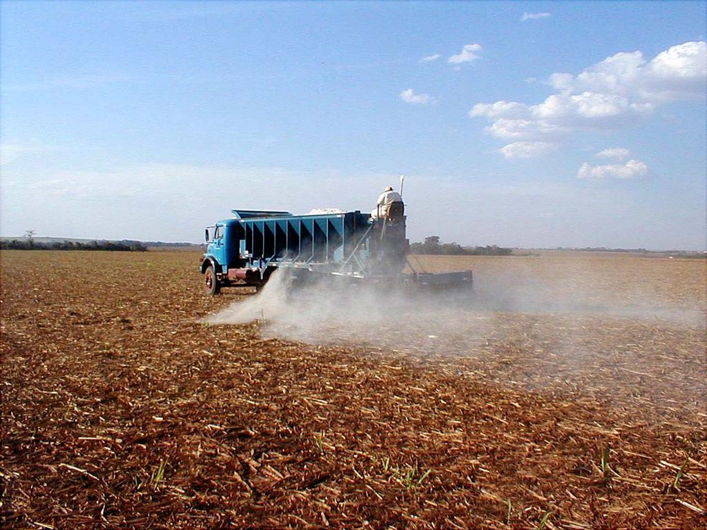 CALAGEM Efeitos da calagem no aumento da produção Redução na absorção de Al, Mn e Fe Fornecimento de Ca e Mg Aumento na disponibilidade dos nutrientes