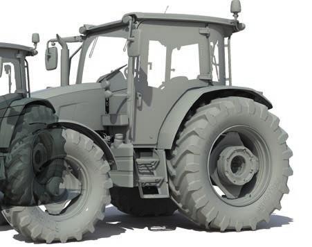 Design e engenharia de construção Massey Ferguson. Imagem bem identificada com a linha de produtos MF.