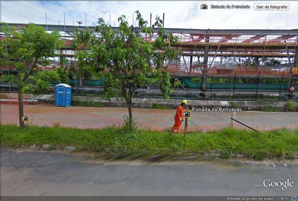 Fig 6 Av. Silésia e banco de dutos da REDUC no traçado do túnel.