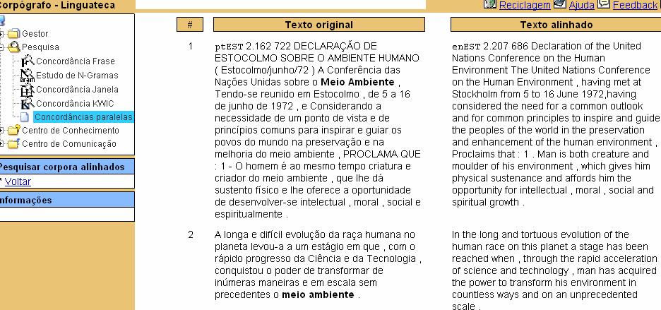 Os resultados são os seguintes,