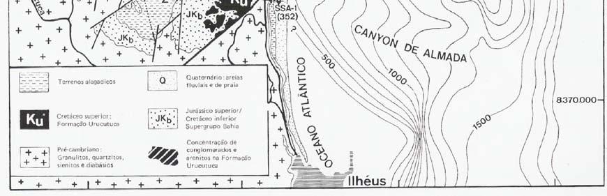 (Arcanjo,1997) 4 Mapa geológico da Bacia de