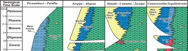 13 sedimentos caracterizadamente de ambiente marinho mais profundo, de nerítico profundo a batial raso, se depositaram.