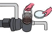 Fazer contra-lavagem do filtro Esvaziar o cesto Medir os valores Fazer a limpeza da água Semanalmente: 1.