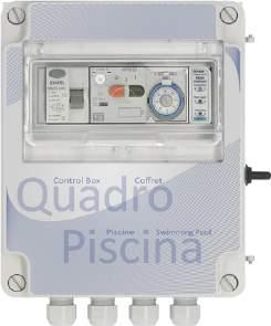 www.cudelloutdoor.pt Como comprar B Consulte Página 3 Quadros elétricos Aplicação: Comando e proteção de eletrobombas utilizadas nos sistemas de circulação da água das piscinas.