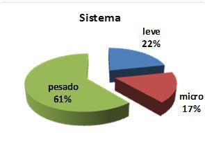 Quanto ao tipo de veículo o sistema possui a