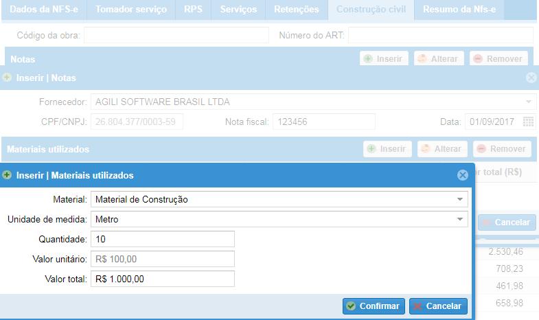 f) A sexta guia Construção civil, é restrita para as empresas que prestam serviços com atividade econômica de construção civil.