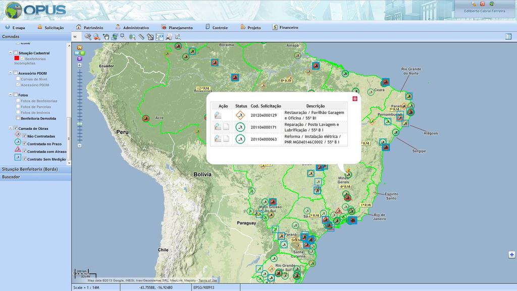 Projetos Sistema OPUS do Exército Brasileiro