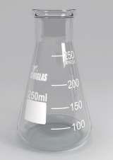 FRASCO ERLENMEYER BOCA LARGA Graduado, vidro borosilicato 3.