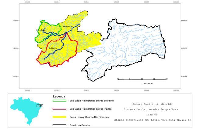 Determinação do Índice De Estado Trófico para fósforo das águas do Rio Piancó Piranhas Açu no Município de Pombal PB Pombal - PB (Figura 1).