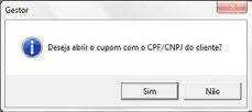 que corresponde ao próprio nome do botão. Já na parte central da tela, aparecerá os dados do produto que estiver sendo vendido. 2.