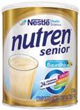 Nutren Senior Pó es Café com Leite e artificial de Baunilha Definição do produto Nut ren Senior contém cálcio, proteína e vitamina D, nut rientes essenciais que auxiliam na manutenção dos ossos e