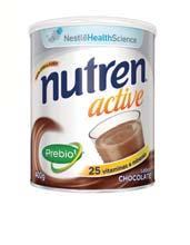 Nutren Active Chocolate Nutren Active é uma ótima opção para quem necessita de um complemento na nutrição diária ou se preocupa com uma alimentação equilibrada.