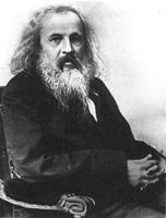 Dimitri Ivanovich Mendeleev (1869) (O pai da Tabela Periódica dos elementos químicos) Nasceu na Sibéria, sendo o mais novo de dezassete irmãos. Mendeleev foi educado em St.