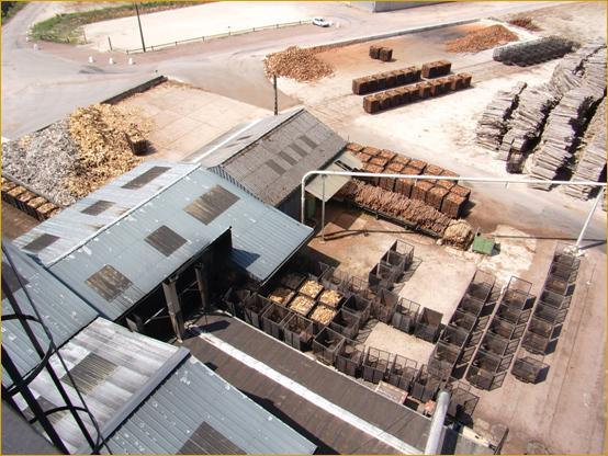 Processo Lambiotte: SIFIC Armazenamento da madeira bruta Estocagem antes da