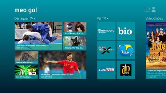 O MEO GO! é o MEO em todos os ecrãs. Permite-lhe visualizar canais de TV em direto, ver milhares de filmes do MEO VideoClube e utilizar o Guia TV no seu tablet, smartphone e PC.