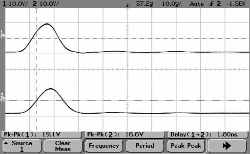 ANEXOS 3.2- LT com altura de 5 cm. Fig. 3.2.1- Distância = 10 cm; V1 = 19,1V; V2 = 16,6V. Fig. 3.2.2 - Distância = 20 cm; V1 = 18,8V; V2 = 13,5V. Fig. 3.2.3- Distância = 40 cm; V1 = 19,7V; V2 = 10,6V.