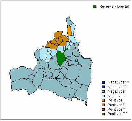 observado que a distribuição do dengue na cidade não seguia uma tendência de mobilidade espacial claramente definida.