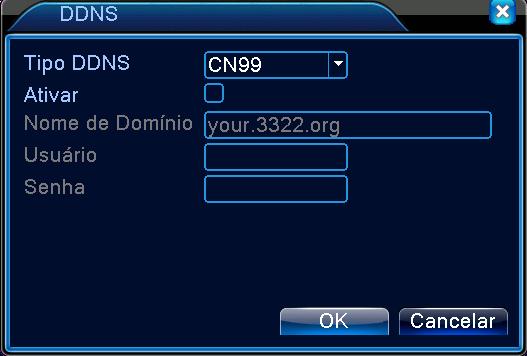 DDNS É a abreviatura de Dynamic Domain Name Server (ou seja, servidor de nomes de domínio dinâmicos). Nome de domínio:fornecer o nome de domínio registrado pelo DDNS.