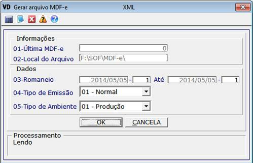 1.1 Geração e Parâmetros do MDF-e Acesse o módulo Vendas para ter acesso ao