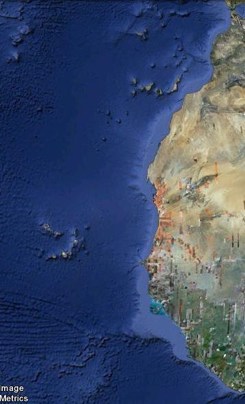 piscatórias da Ilha de Santiago (Porto Mosquito e Cidade Velha) (Figura 1) Madeira Canárias Oceano Atlântico Cabo Verde Figura