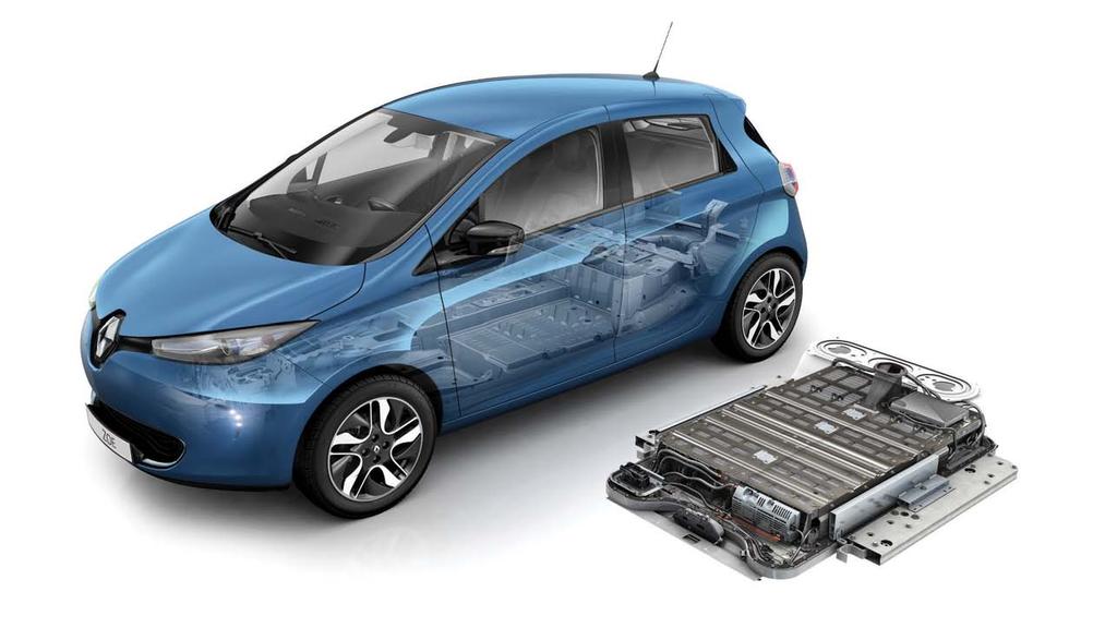 Nova bateria Z.E. 40 e motorização A nova bateria lítio-ião Z.E. 40, desenvolvida pela Renault, integra uma tecnologia inovadora que duplica as suas capacidades ocupando o mesmo espaço.