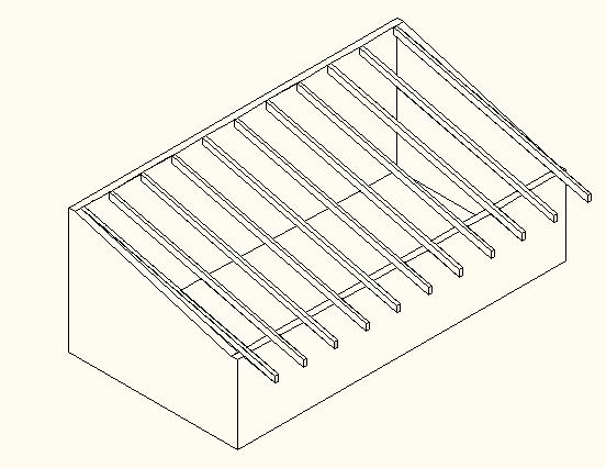 Item 4 : Área aberta para telha de cerâmica. Determina a inclinação correta, faça a demarcação dos pontos de fixação (conexões U viga ou chumba mento na Alvenaria).