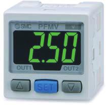 consumo de ar Bico de Detecção Circuito PFM Diâmetro do bico detector: ø2,0mm Pressão de Alimentação: 0,2 MPa 0