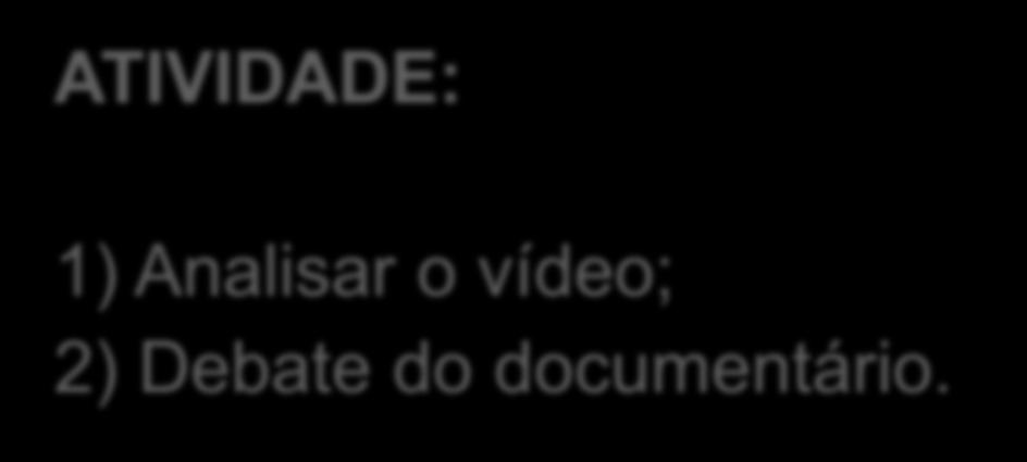 Vídeo: Trocando Ideias ATIVIDADE: 1)