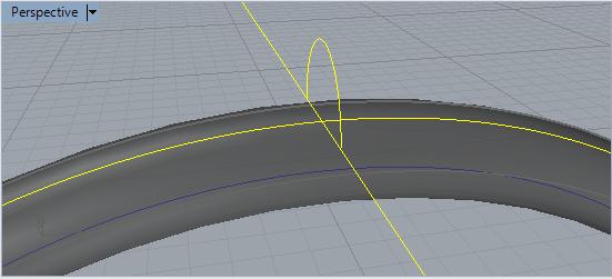 (Faça isso nas duas rodas) Faça um círculo de Raio 2,60cm a partir do