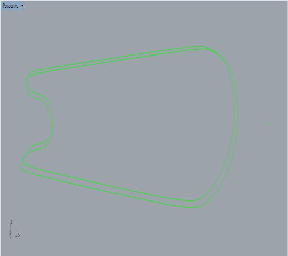 Utilize SURFACE>PLANAR CURVES e para fechar a superfície use a ferramenta LOFT, selecione as duas curvas.