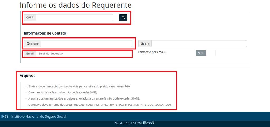 8. Na coluna Descrição do Arquivo escreva o que é o arquivo; 9.