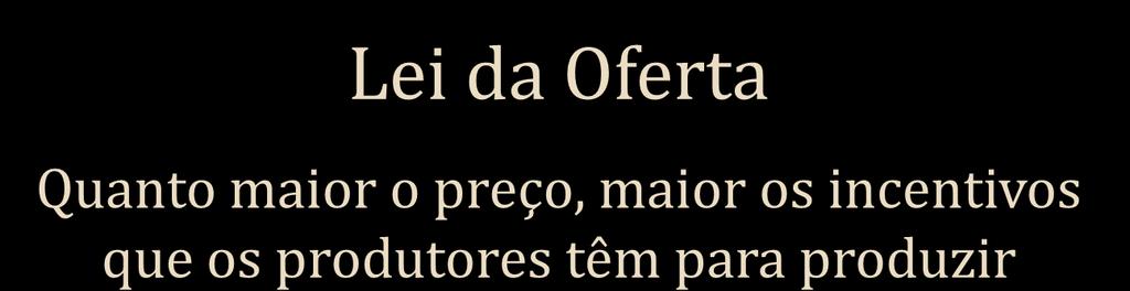 Introdução Slide 6 Lei da Oferta Quanto