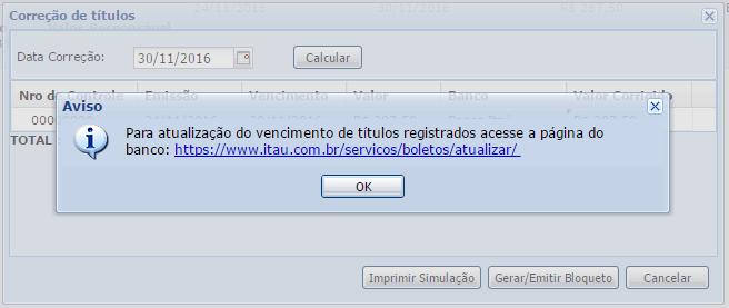 no cadastro de banco (item 4.3 Cadastro de banco deste documento). 5.1.