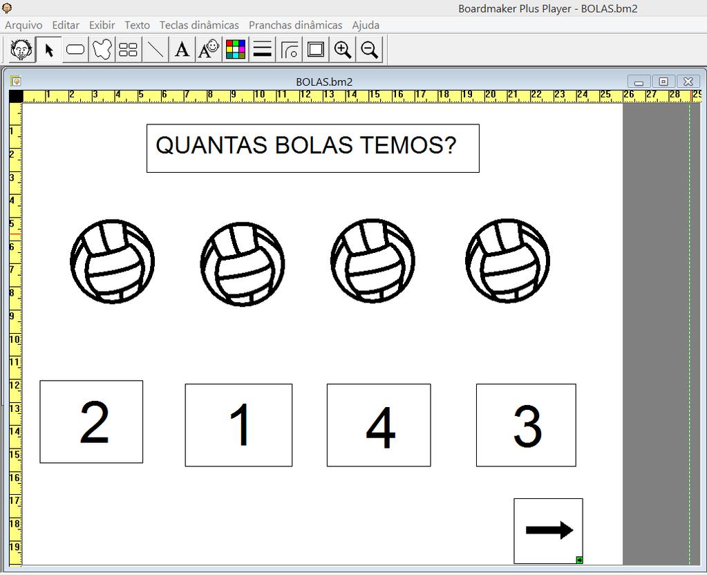 Atividade-3: Atividade Matemática: identificação de quantidade de objetos bolas. Reconhecimento até o número 1, 2, 3 e 4.